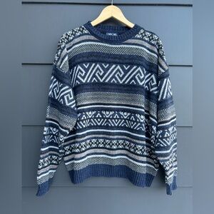 Vintage Cherokee Grandpa Sweater - Aztec - Oversized - made in Canada - L